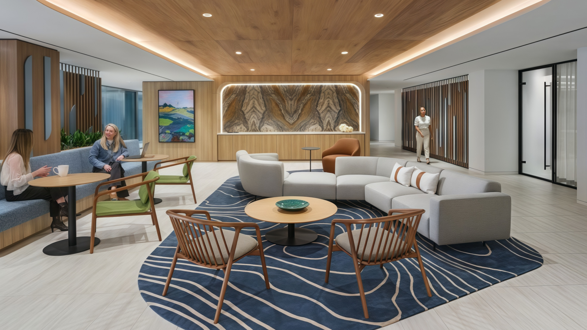 Reception and client lounge Reception and client lounge