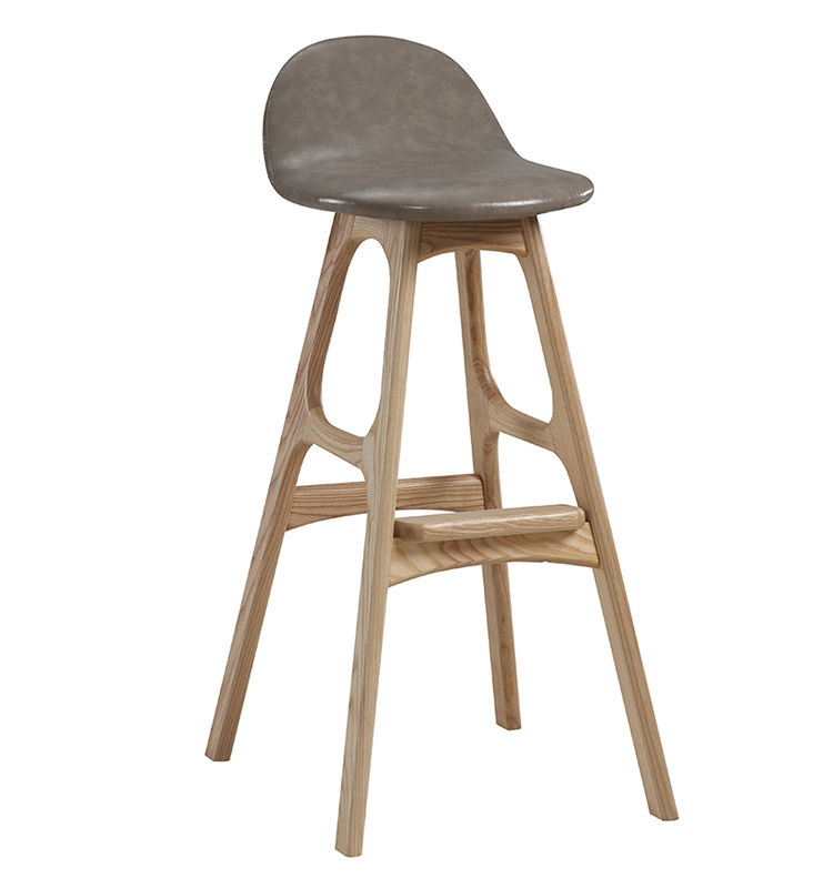 solid wood leg stool