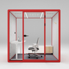 HongYe Office Pods in Red for 5-Person Meetings