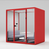 HongYe Office Pods in Red for 5-Person Meetings