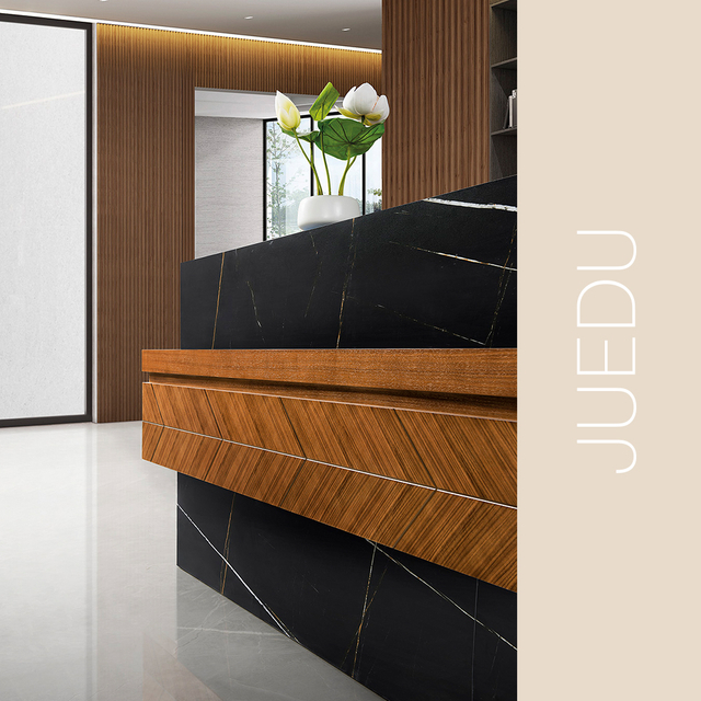 Modern Front Receptionist Desk with Drawers