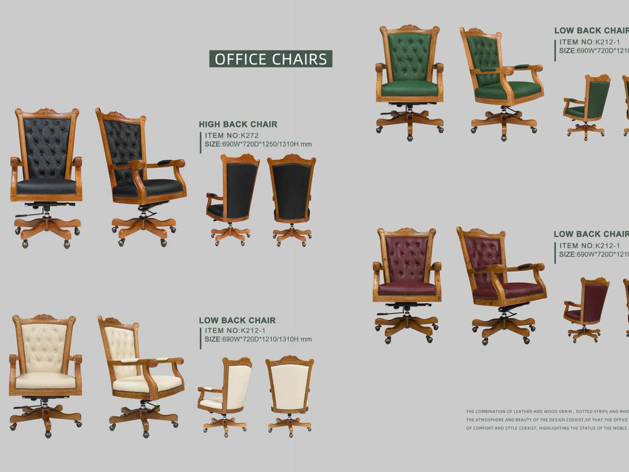 Arabian-style Luxurious Royal Office Executive Desk Workstations