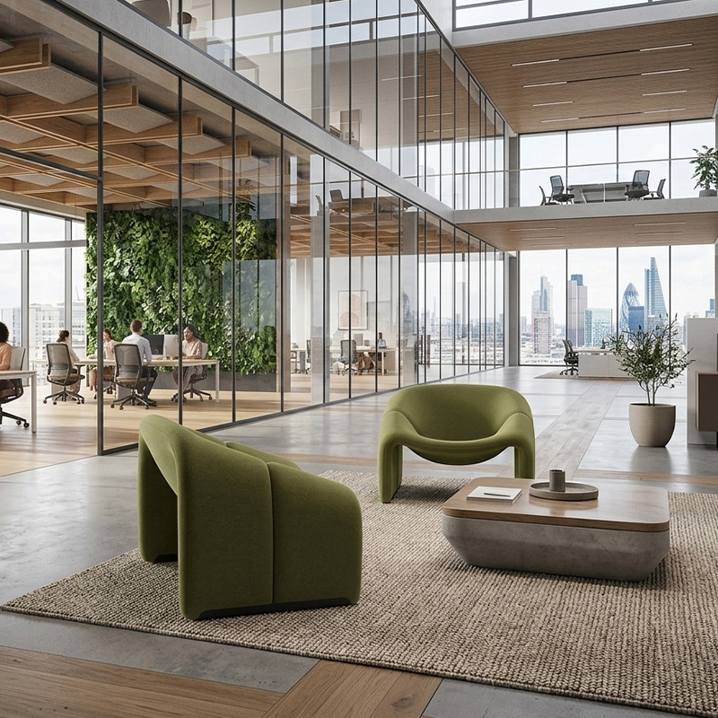 Groovy Lounge Chair New Trends Single Seat by Pierre Paulin Design 