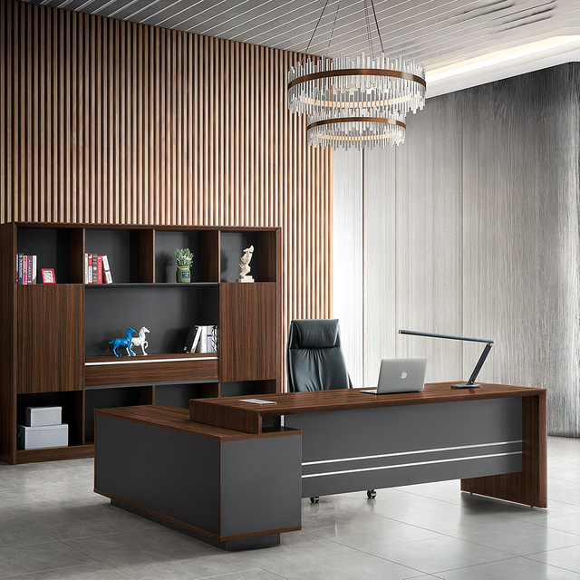 JIANGNAN KATE Series Executive Desk | W2700*D2200*H760(mm) | W2400*D2000*H760(mm)