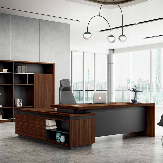 JIANGNAN KOBE Series Executive Desk | W2400*D2050*H750(mm)