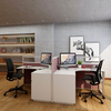 2 Person Office Cubicle Desk 