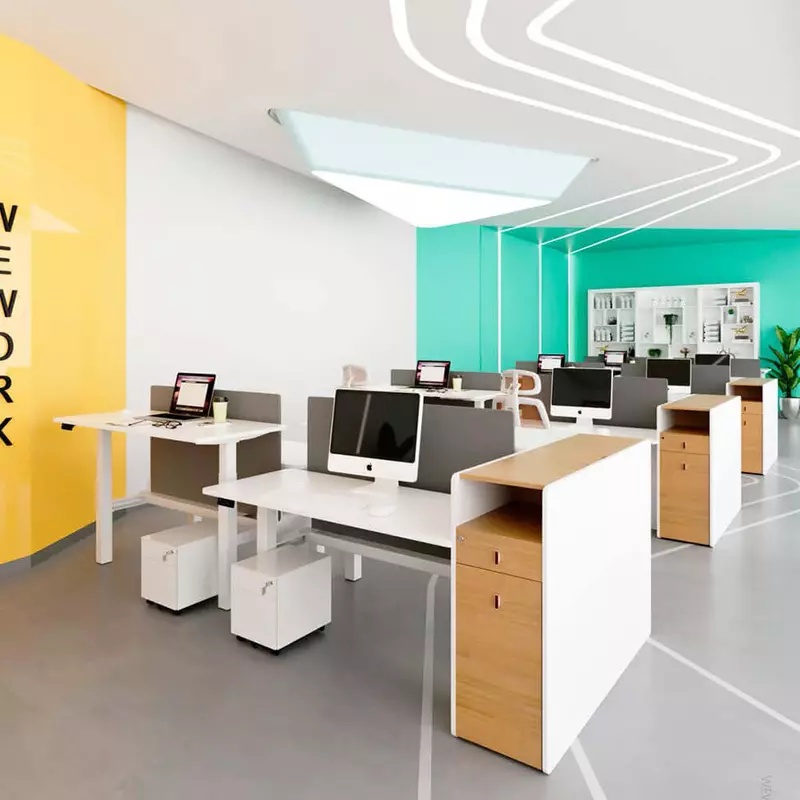 L-shaped Ergonomic Electric Height Adjustable Desk