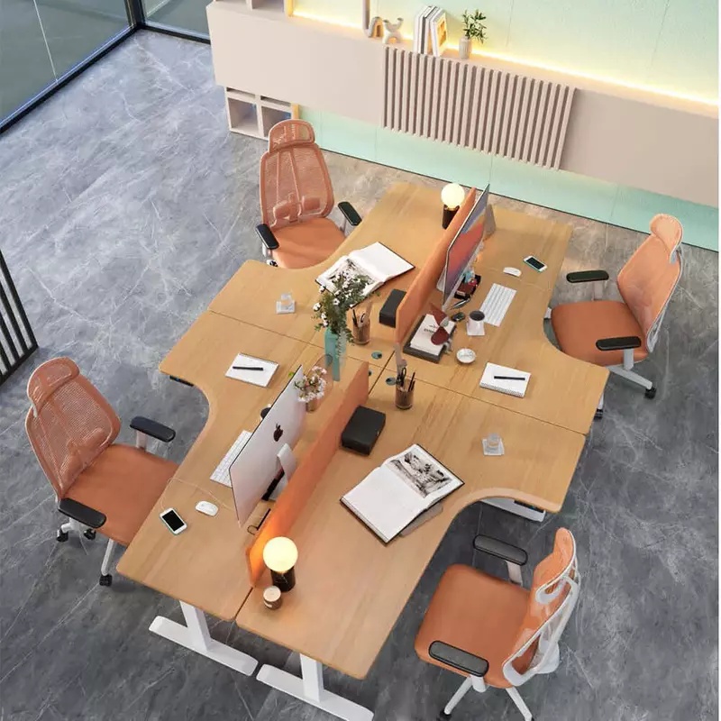 Custom L-shaped Electric Standing Desk