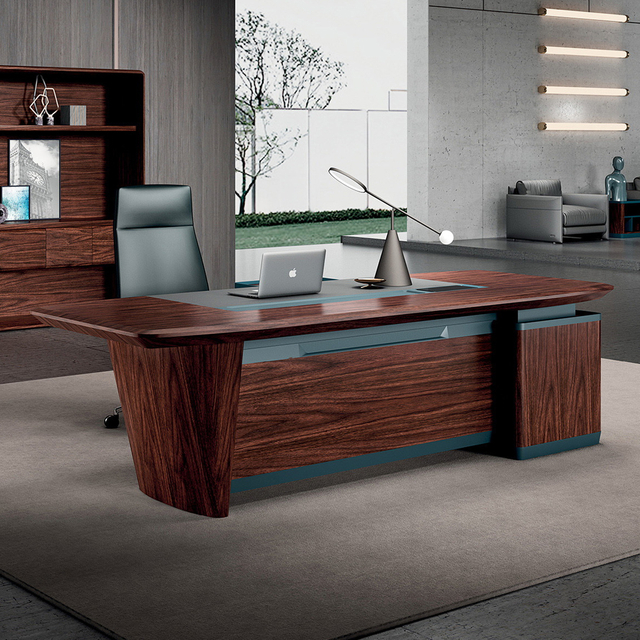 Wood Executive L Shaped Office Desk
