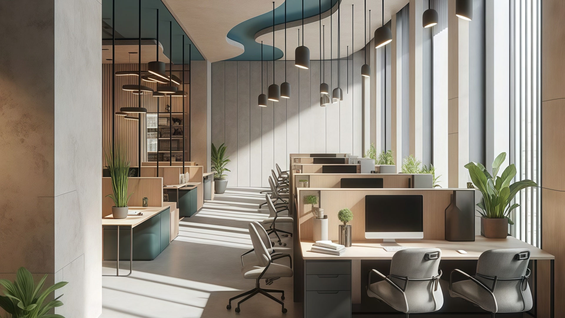 open workstation design