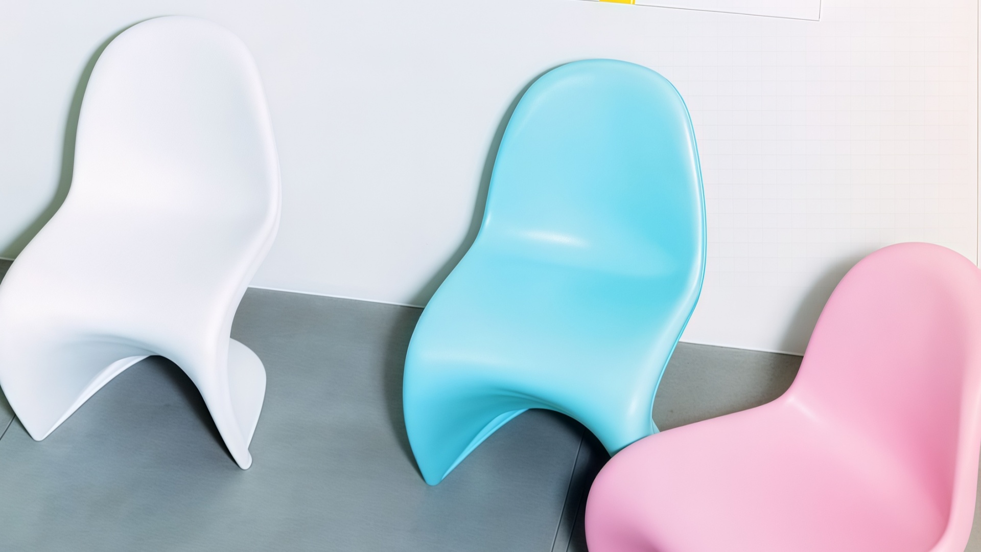 colorful plastic chairs