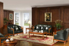 Reception Lounge Elegant Royal Classic Luxury Leather Sofa Set
