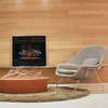 Womb Lounge Chair & Ottoman by Knoll Eero Saarinen