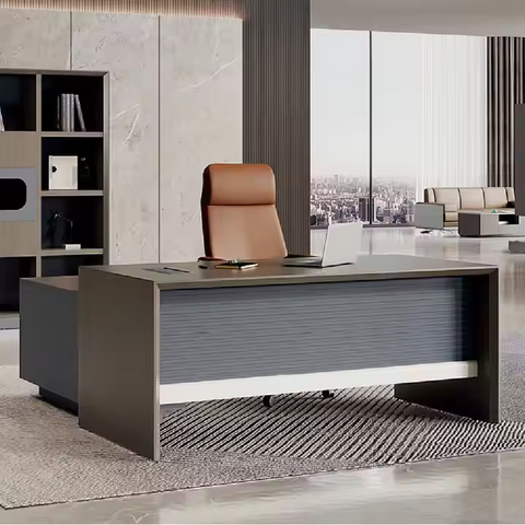 Luxury Modern Boss Manger L Shape Executive Office Desk