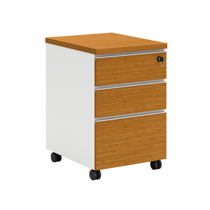White Office Mobile Pedestal with 3 Drawers