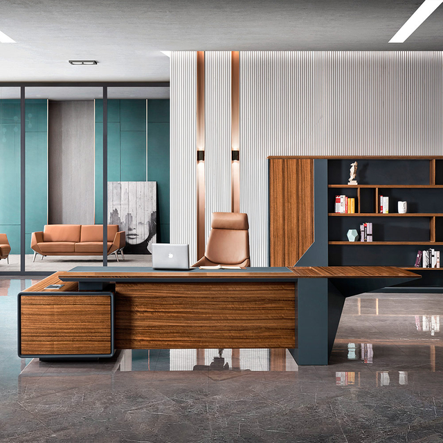 Modern Executive L Shaped Office Desk