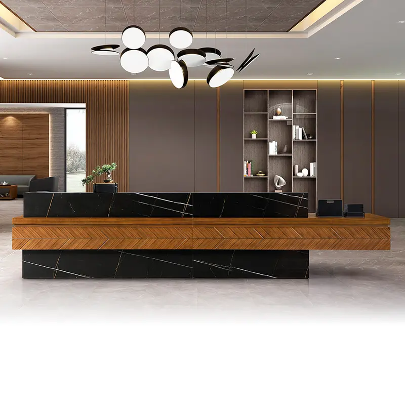 Modern Front Receptionist Desk with Drawers