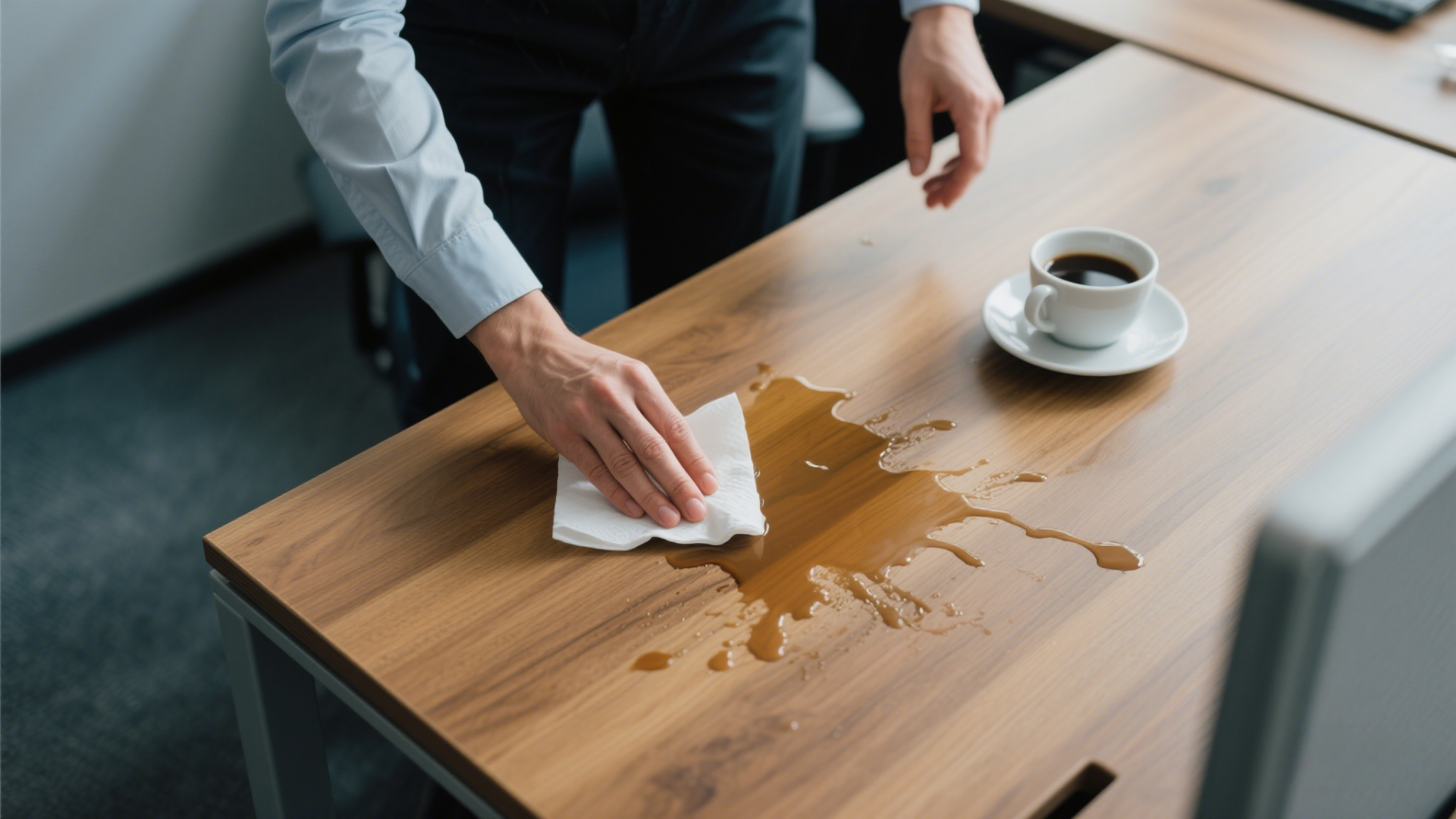 Proper maintenance of wooden office furniture