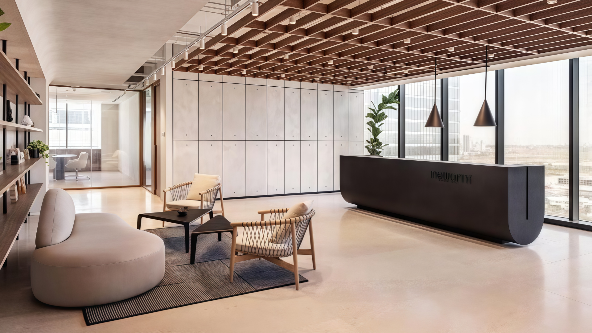 reception design in office