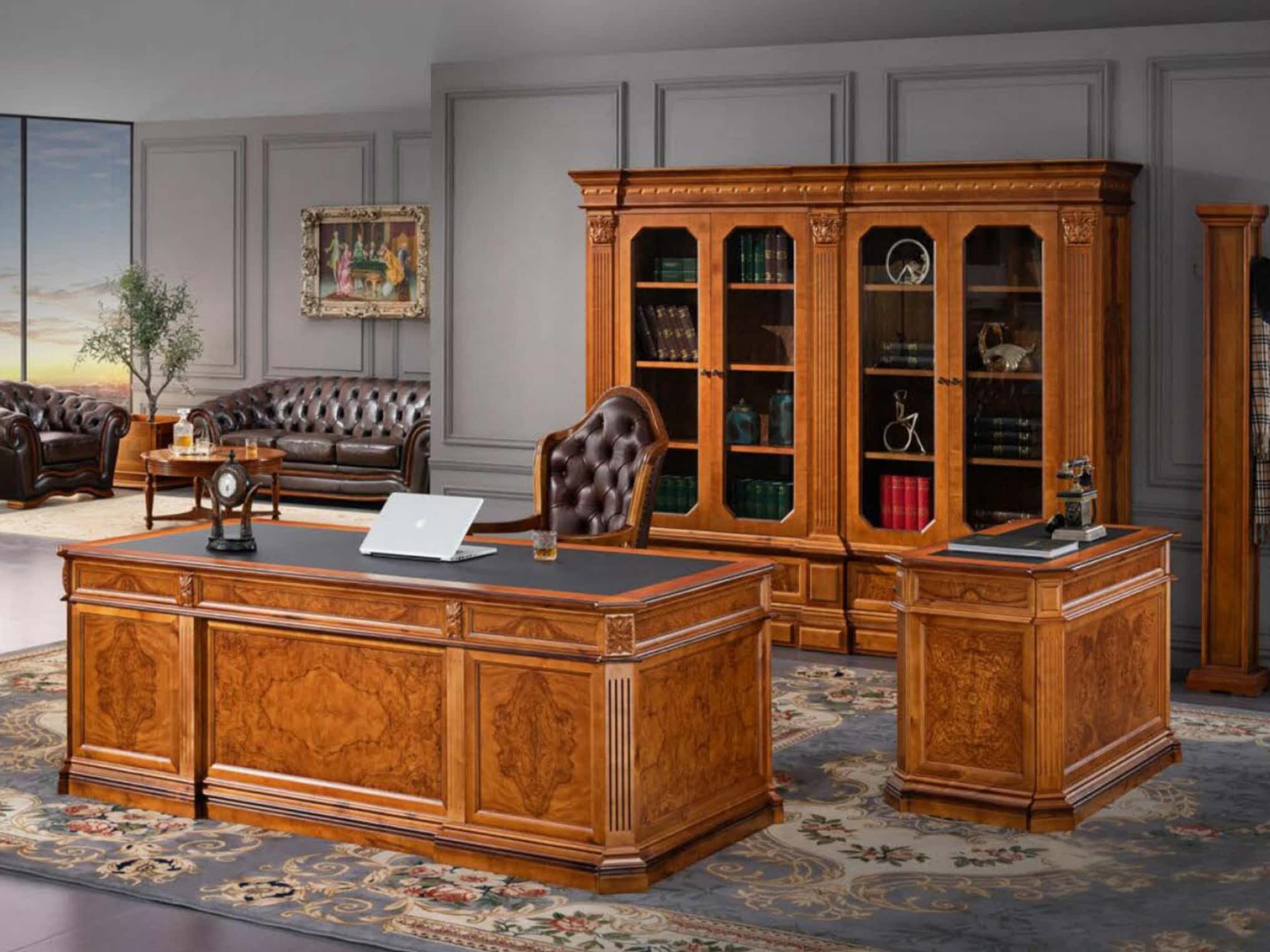 Arabian-style Luxurious Royal Office Executive Desk Workstations