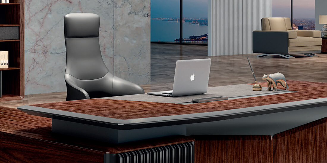 Luxury CEO Executive Desks & large L-shaped Executive Desks
