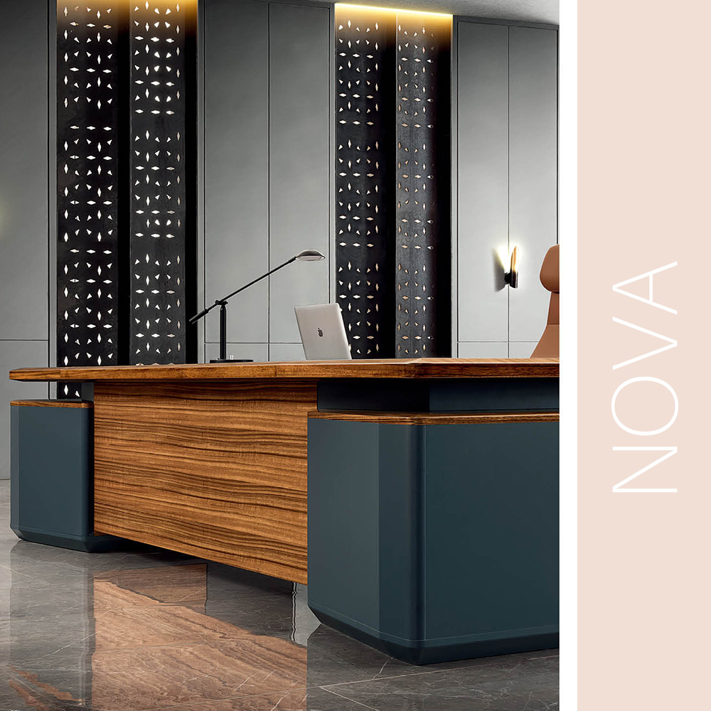 JUEDU NOVA Series Boss CEO Office Executive Desk with Luxury Modern Design