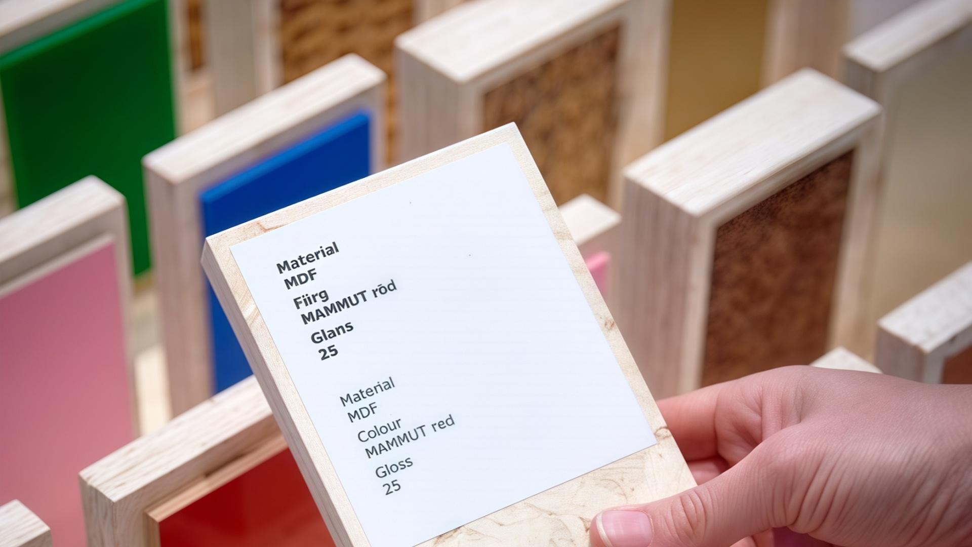 Material selection
