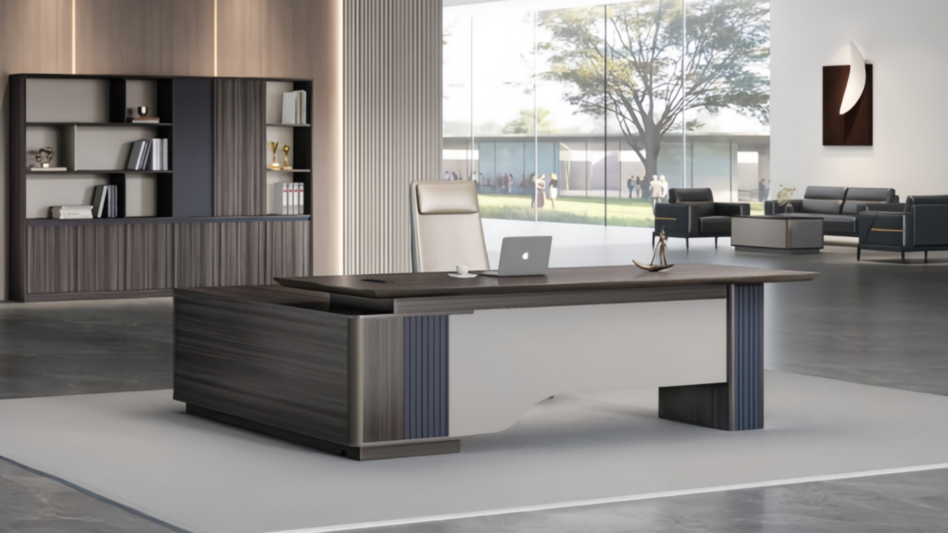 Infinity series executive office desk