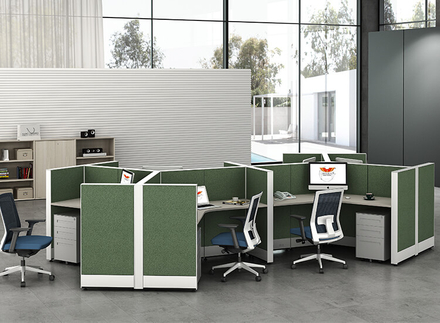 6 Person Office Cubicle