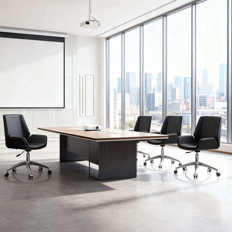 Executive Chair Swivel Leather Height Adjustable for Office