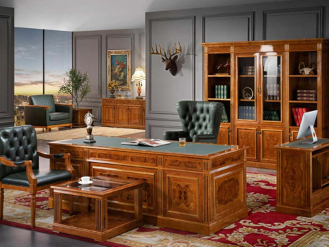 Arabian-style Luxurious Exclusive Solid Wood Classic Manager Executive Desk