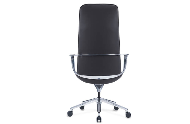 Leather Conference Chair with Wheels