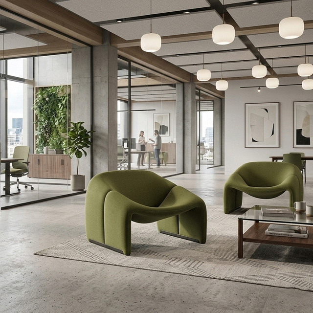 Groovy Lounge Chair New Trends Single Seat by Pierre Paulin Design 