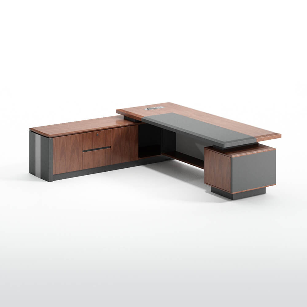 Luxury Modern Wooden Office Executive Desk with Storage