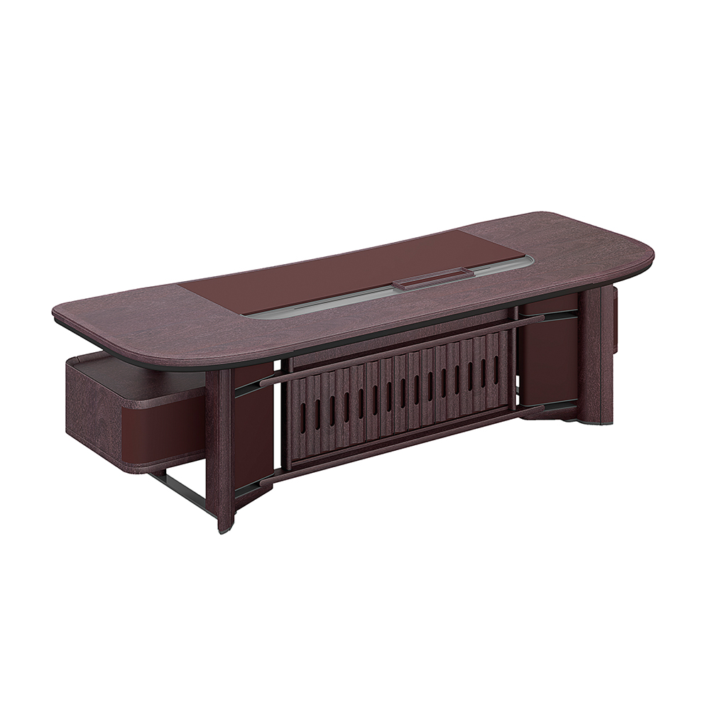 Luxury Modern Executive Leather Office Desk