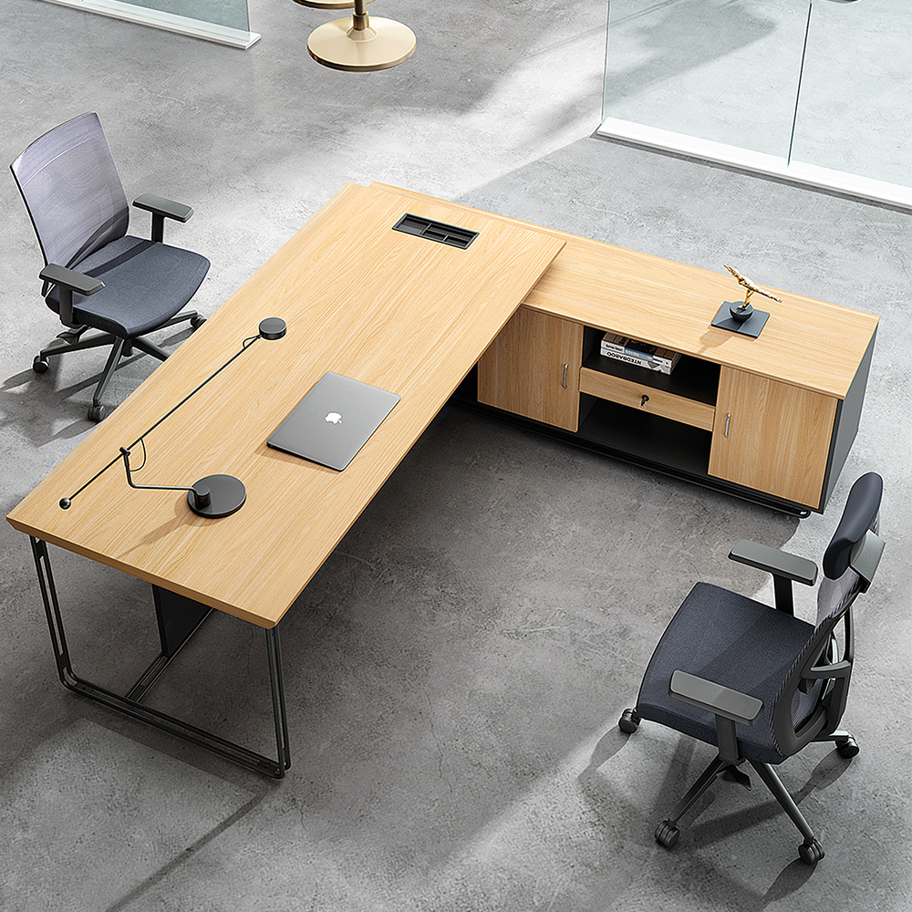 JIANGNAN VERO Series Executive Desk | W2000*D2000*H750(mm) | W1600*D700*H750(mm)