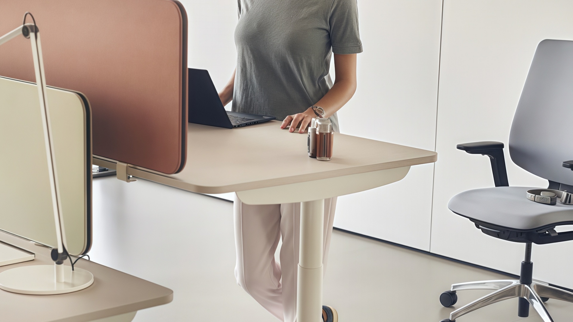 free standing work environment deign