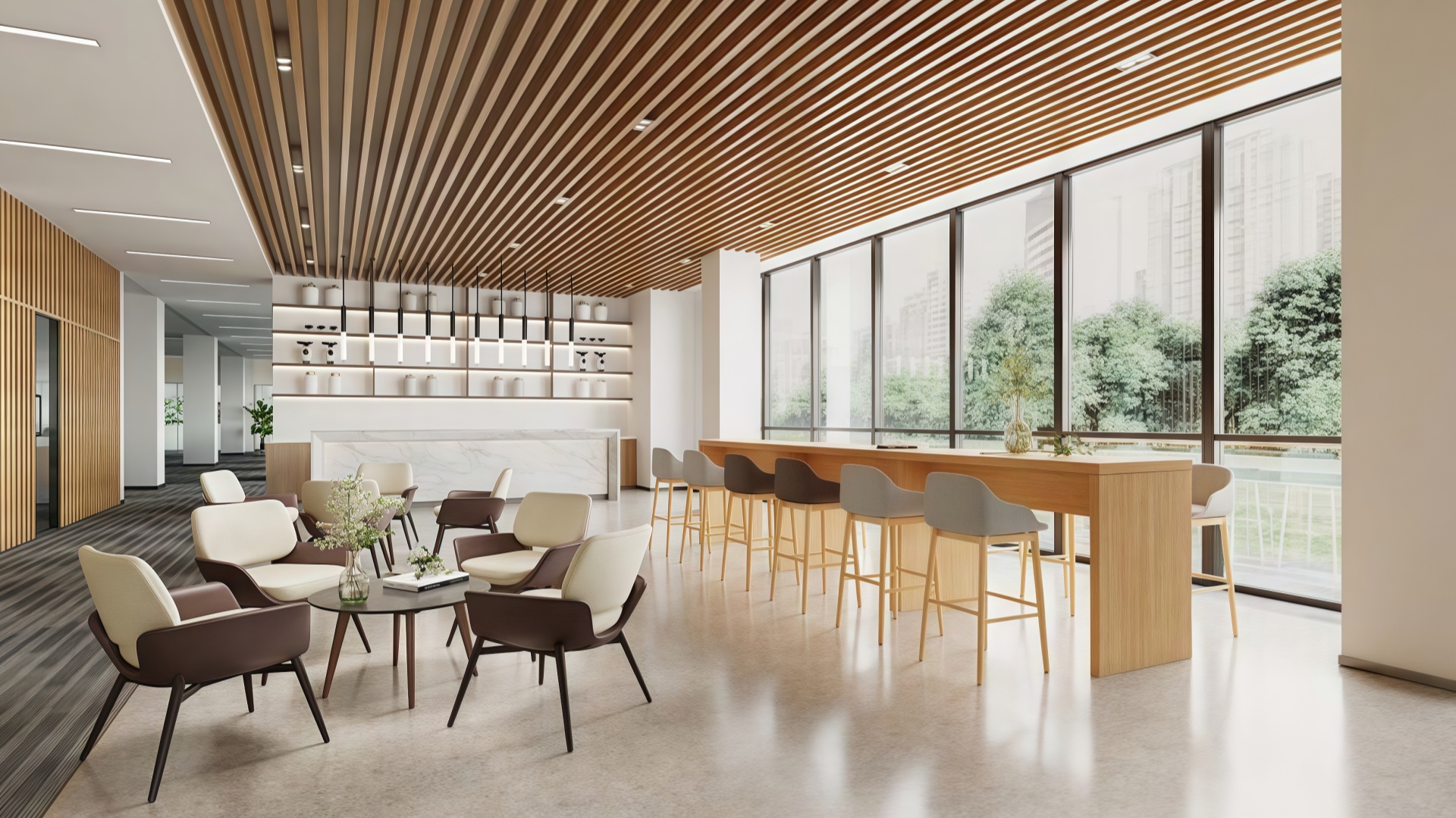 commercial seating in office
