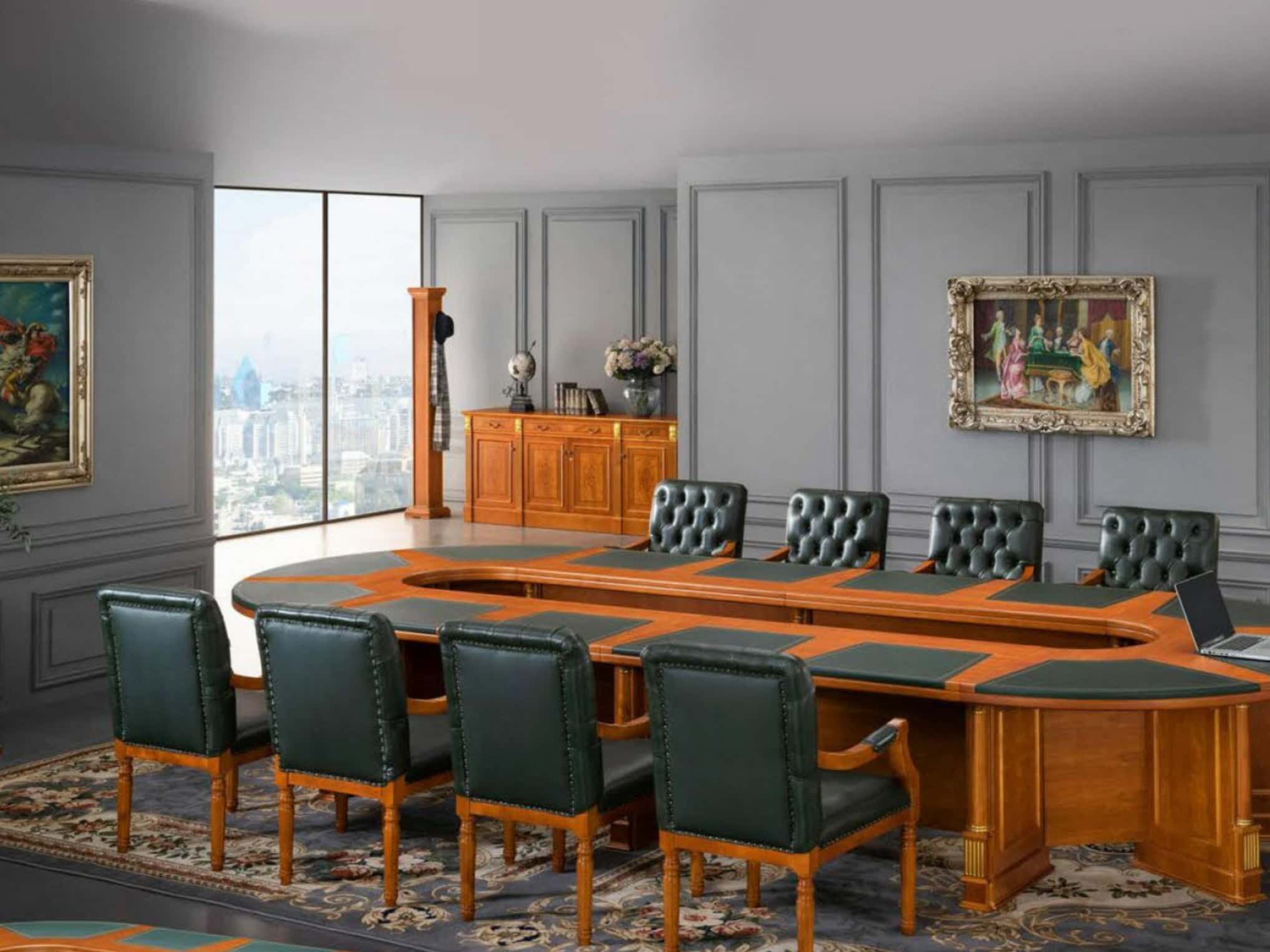 Arabian-style Luxurious Royal Office Executive Desk Workstations