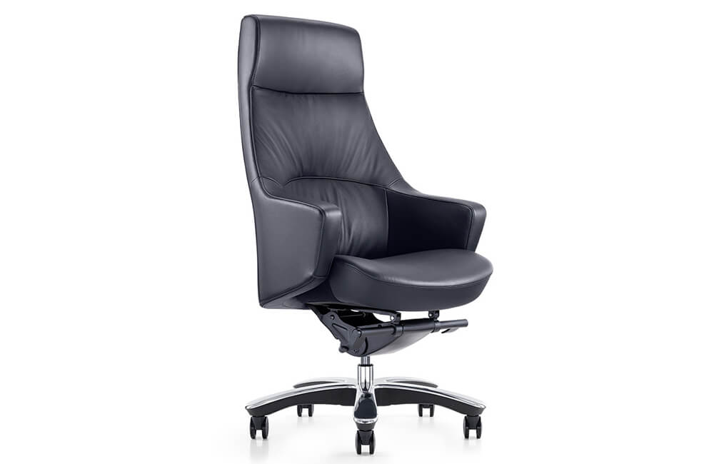 Luxury Genuine Leather Executive Desk Chair for Office