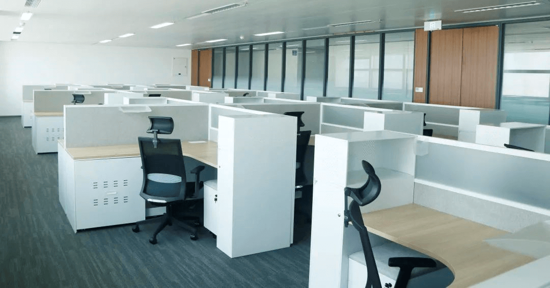 office chair and cubicle