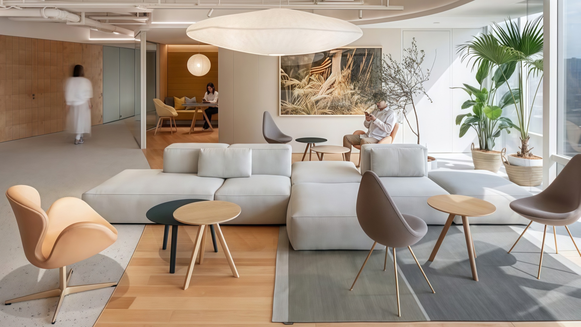 sofa in office design