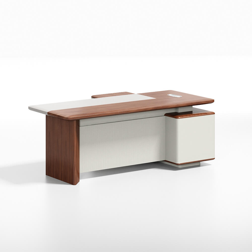 Modern l Shaped Office Desk Furniture With Hutch
