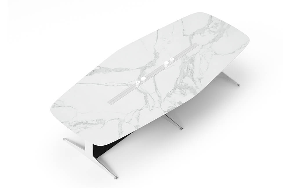 Custom Sintered Stone Meeting Table for Office