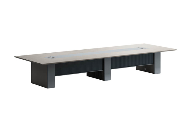 Modern Gray Conference Table for Meeting Room