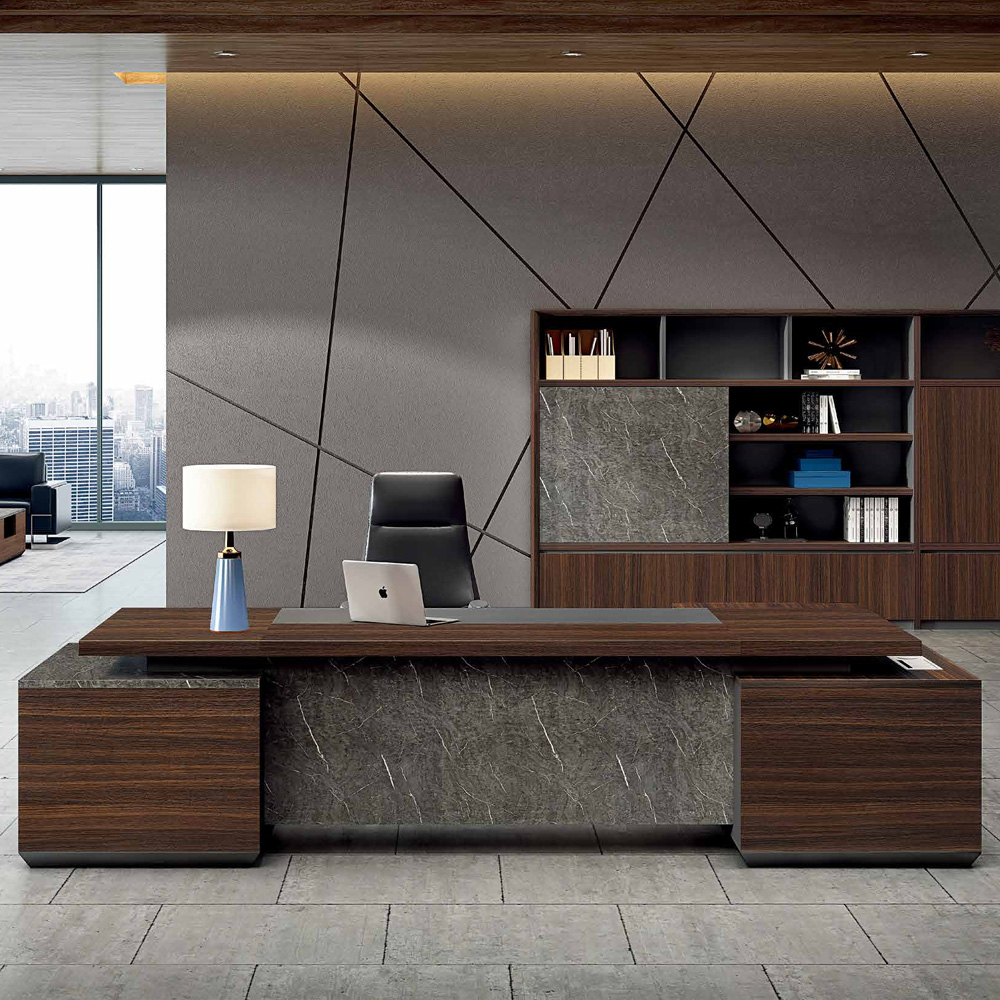JIANGNAN CHARMET Series Executive Desk | W2800*D2400*H760(mm) | W3200*D2400*H760(mm)