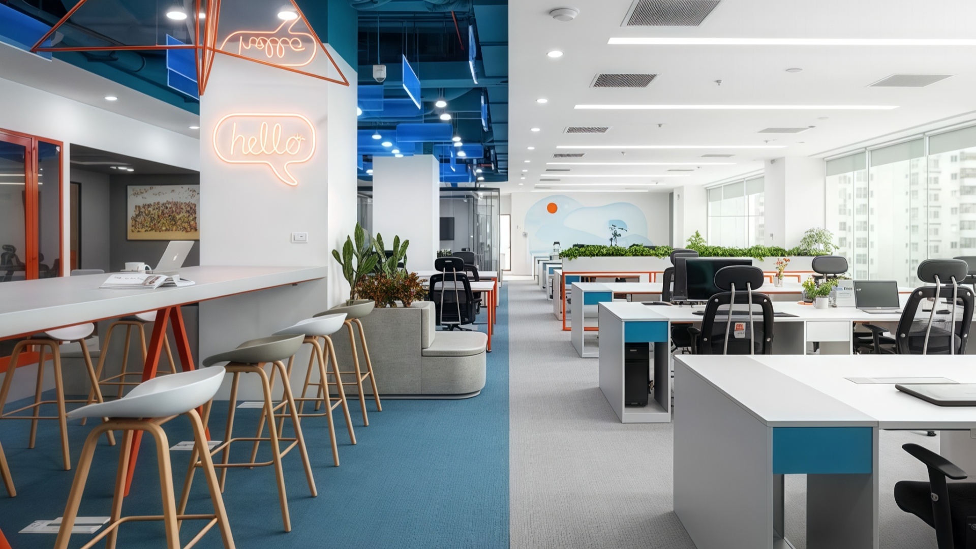 open office floor plan