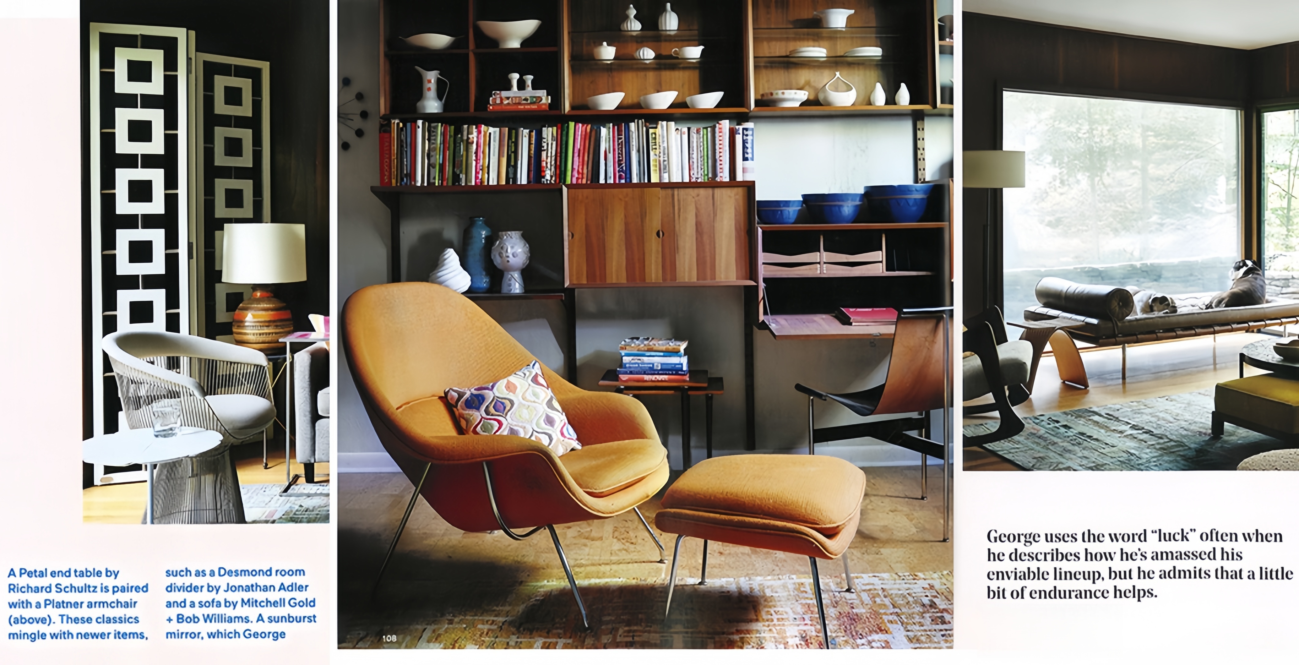 mid-century modern design knoll