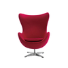 Egg Chair Office Lobby Furniture Swivel Leisure Lounge Arm Red Chairs