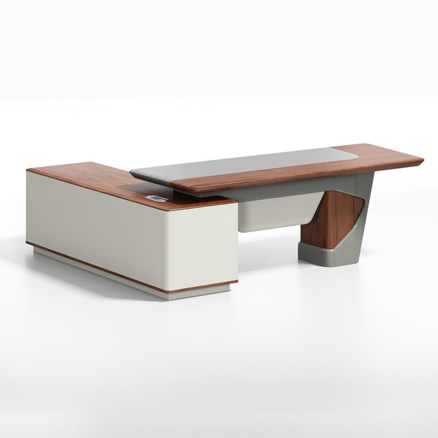 Luxury Modern Office L Shape Executive Desk